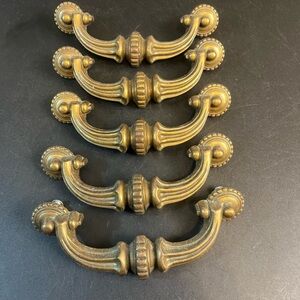 Vintage Brass Wall Decor Handles